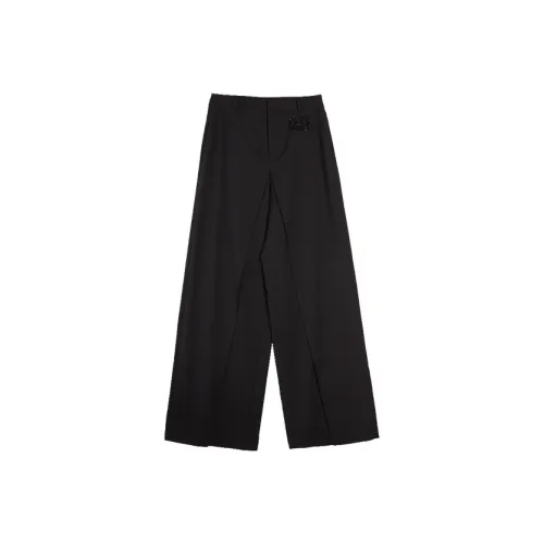 ELLE Черные Женские Повседневные Брюки