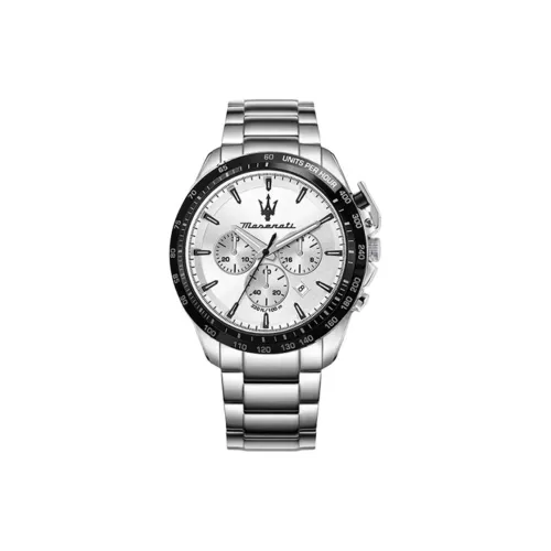 Maserati Мужские часы Кварцевый механизм Белый циферблат Роскошный набор в коробке Комплект