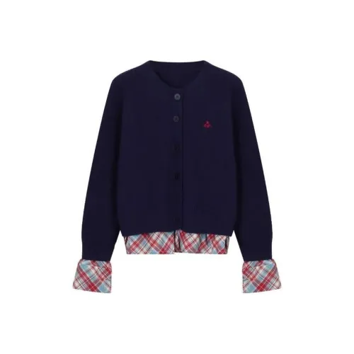 OURUOKE Темно-синий женский трикотаж