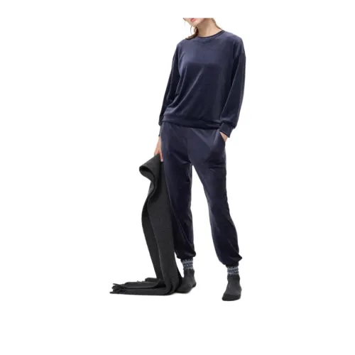 UNIQLO Одежда Комплекты Морской Синий Женский Пижамный Комплект