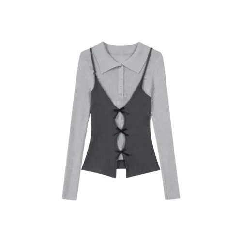 Nathania Серый Женский Трикотаж