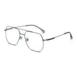 Элегантный серебристо-белый + защита от синего света, 0 диоптрий, меняющий цвет [серый, коричневый, синий, фиолетовый, розовый, оранжевый] Записка, цвет