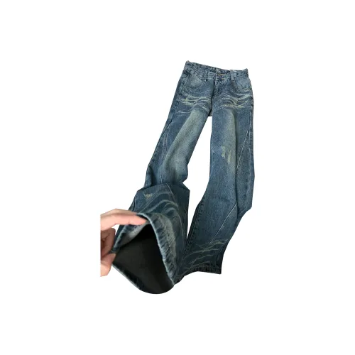 MUCCHIC Винтажные синие женские джинсы