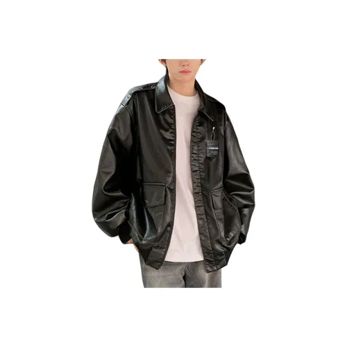 P8H9 Черный Унисекс Кожаные куртки