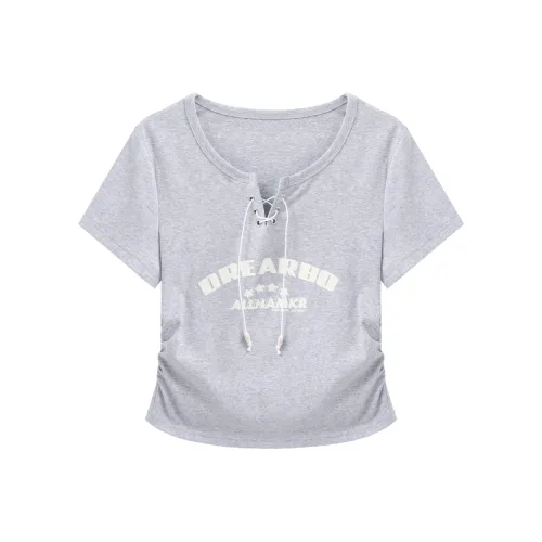 YOUXIANG Фотиния Серый Женская T-Рубашка