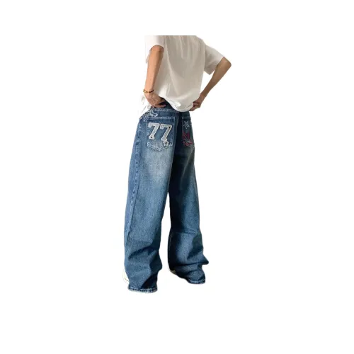 AMBER LIGHT Синий Унисекс Джинсы