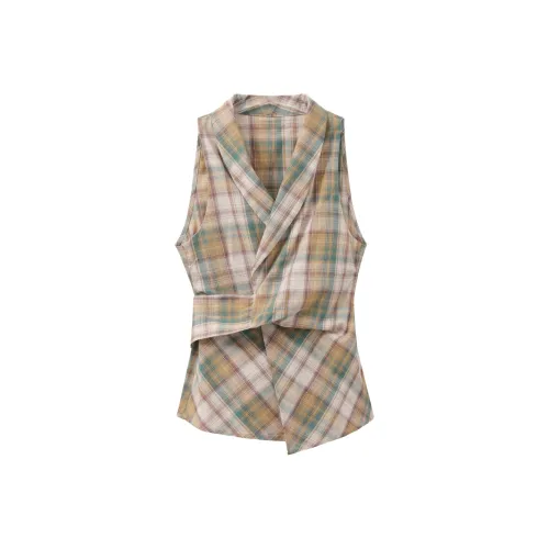 Another alley Зеленая клетка Женские Рубашки