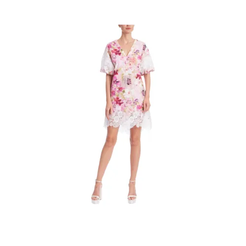 Badgley Mischka Короткий рукав Платье Женское