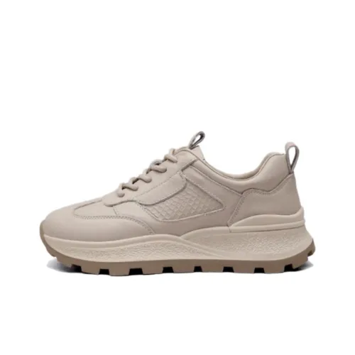 JESSICA SOPHIA Устойчивые к истиранию увеличивающие высоту низкие топовые кроссовки с толстой подошвой женские