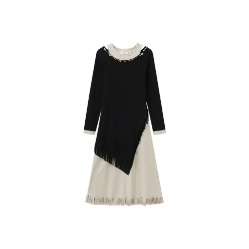 Another Alley Осенний Длинный Длинный Рукав Платье HIGH RISE Тип Женский