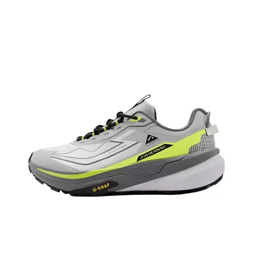 QIAODAN Износостойкий Поддерживающий Легкий Низкий Топ Повседневная Обувь для Трейл-Бега Мужская Серого Цвета