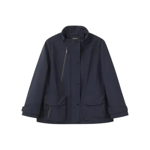 NINE WEST Темно-синий синий женский тренч