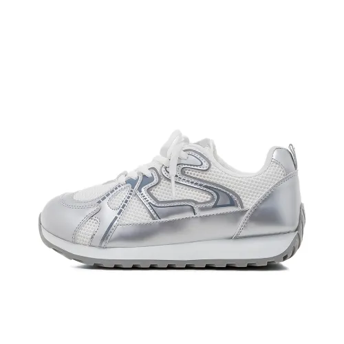 HUANQIU Влагоотводящий Баланс Устойчивый к истиранию Низкий Топ Толстая подошва Кроссовки Женские