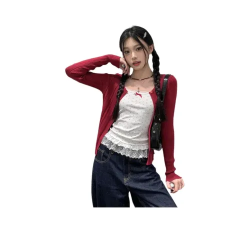 MUCCHIC Красный Женский Трикотаж