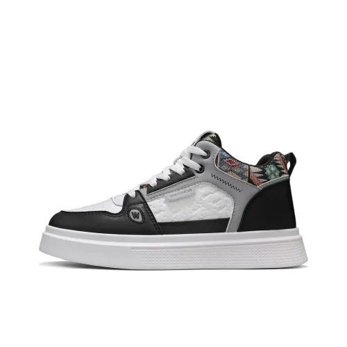 Warrior Скейтборд Кроссовки Высокие Черные Белые Серые Мужские