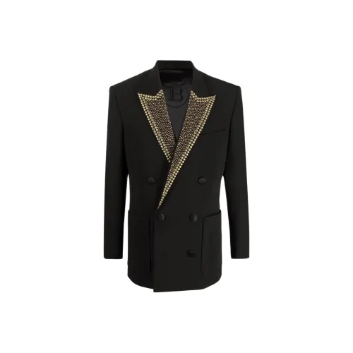 BALMAIN Черные Мужские Деловые Костюмы