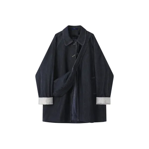 QTUR Denim Women's Trench QTUR Деним Женский Тренч