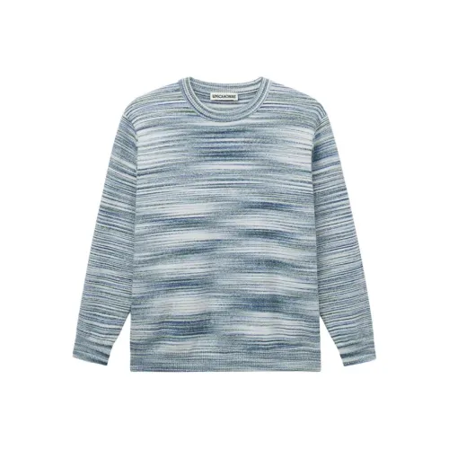 Unica Homme Белый Синий Зеленый Полосы Мужской Трикотаж