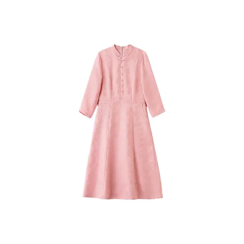 Pure Shimane Длинное платье с длинными рукавами женское