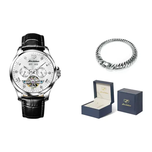 Jin Shi Dun Автоматический Механический Механизм Мужские Часы 41мм*41мм*12мм Черный