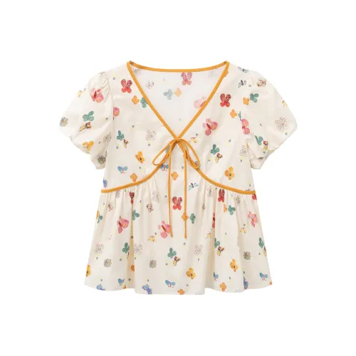 Another alley Абрикосовый желтый Женские рубашки