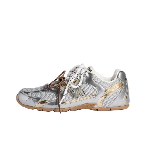 MIU MIU New Balance Коллаборация 530 SL Low Топ Повседневная обувь Женская Серебряная