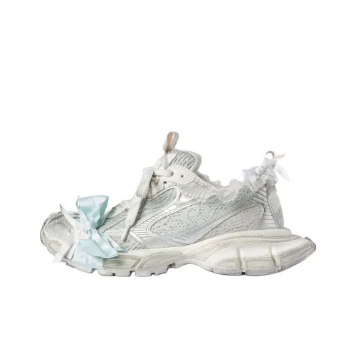 Balenciaga 3XL Низкий Топ Толстая Подошва Кроссовки Женские Белые