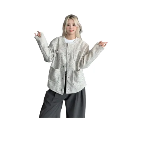 BLACK AT Белый Унисекс Куртки