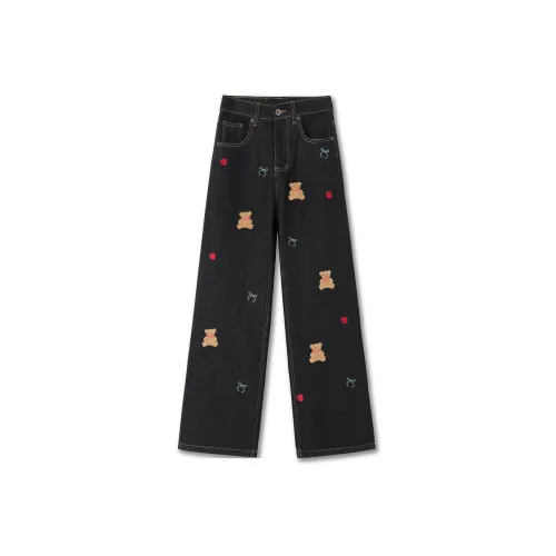 ESSEDANCES Черные Унисекс Джинсы