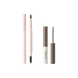 Карандаш для бровей K03 Темно-коричневый + Гель для бровей 01 Темно-коричневый