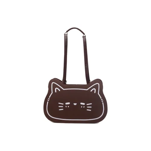 SHIJIA ПУ (полиуретан) Сумка через плечо Женская Коричневая