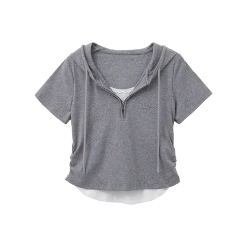 YOUXIANG Фотиния Серый Женская T-Рубашка