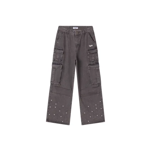 CHOCOOLATE XPB0324 Вымытые Коричневые Унисекс Джинсы