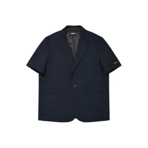 AJOBYAJO Темно-синий Синий Мужской Деловой костюм