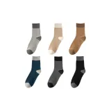 Светло-серый + хаки + кофейный + темно-синий + темно-серый + черный