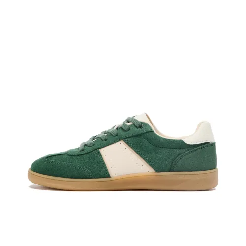 ZARA Низкие кроссовки для скейтбординга женские зеленые