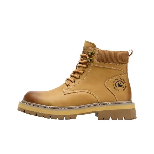 Wolves • Family QUNLANGSHIJIA Короткий Мартин Boot Унисекс Желтый