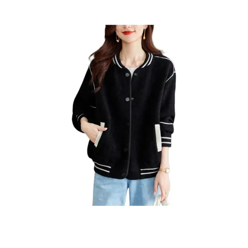 YPUT Черное Женское Короткое Пальто