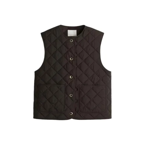 H M Темно-коричневые женские жилеты