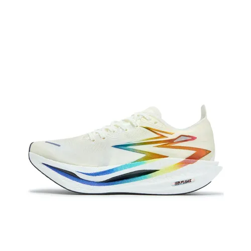 361° Flame 4 Амортизация Устойчивость к истиранию Дышащий Низкий Топ Карбоновая плита Беговые кроссовки Унисекс Спортивный синий