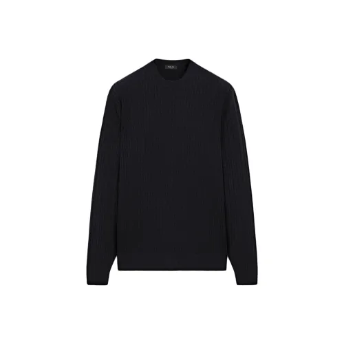 Massimo Dutti Синий Мужской Трикотаж