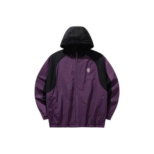 ANTA Фиолетовый Глина Основной черный Унисекс Бейсбольные Джерси