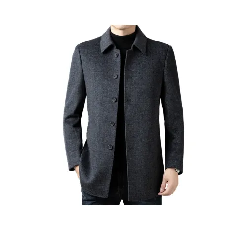 Vintage Cars Серый Мужской Пальто