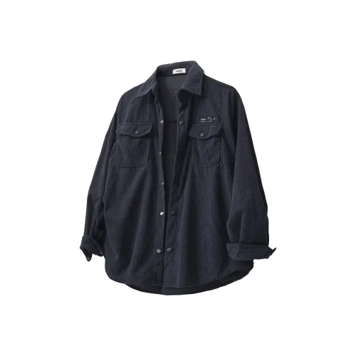 UPXIW Темно-серый унисекс рубашки