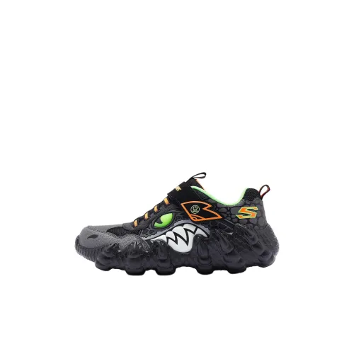 Skechers Kids Slip-resistant Abrasion-resistant Low Top Kids Lifestyle Shoes Black Kids Skechers Kids Slip-resistant Abrasion-resistant Низкий Топ Детские Лайфстайл Обувь Черный Детский
