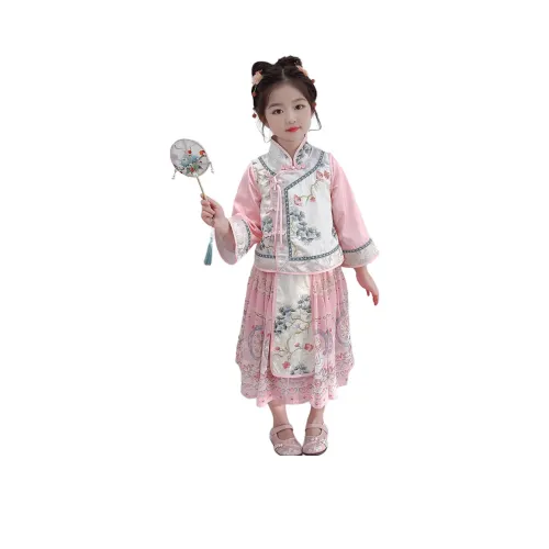 JIAONI Розовый Предшкольные костюмы в стиле Тан