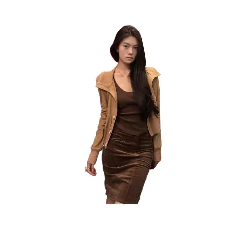 LADYXIEXIE Cropped Coat Women's