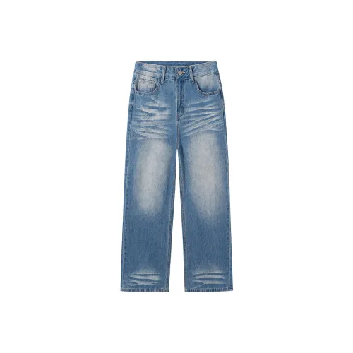 SNOOPY Синий Женские Джинсы