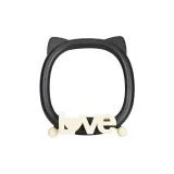 Кошка, ухо, черный