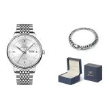 Стальной браслет, натуральный белый